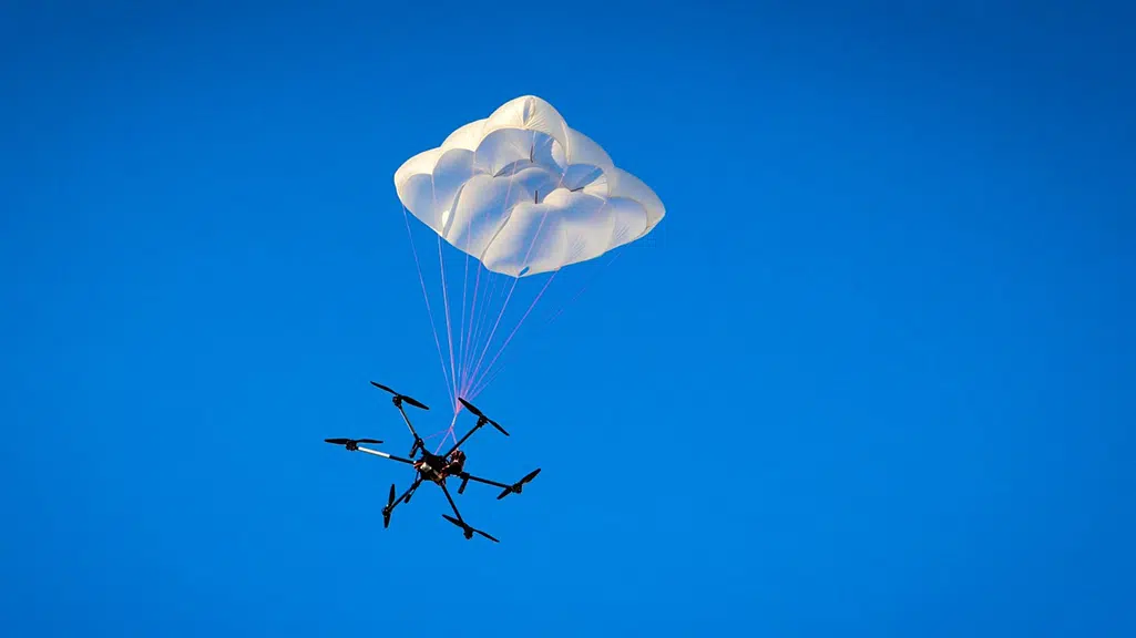 drone parachute drone rescue