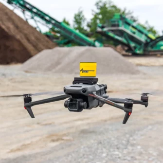 a drone flying in the air